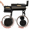 Barbacoa de Carbón con Ruedas Aktive Acero Plástico Metal esmaltado
