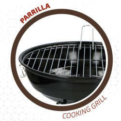 Barbacoa Portátil Aktive Metal esmaltado Ø 36 cm 36 x 44 x 36 cm (4