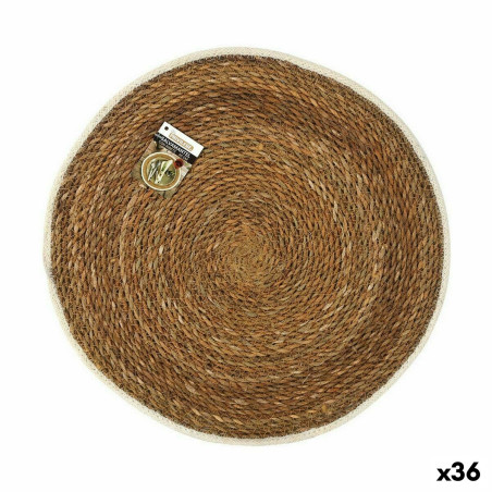 Salvamantel Privilege Algas marinas Marrón Con ribete Ø 45 cm (36 Un