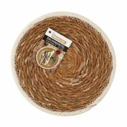 Salvamantel Privilege Algas marinas Marrón Con ribete Ø 20 cm (36 Un