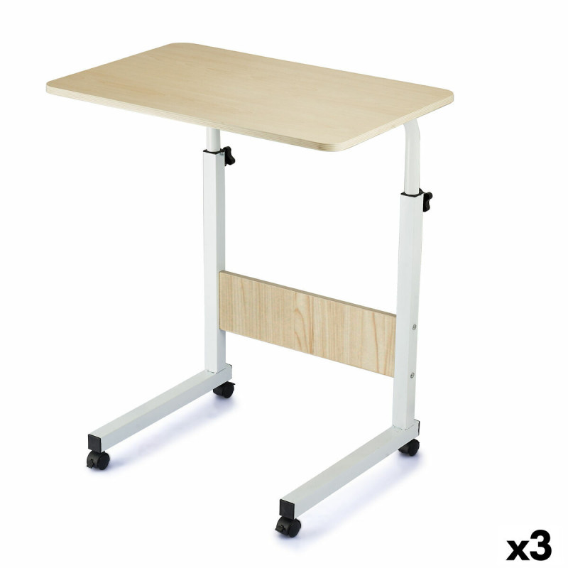 Mesa Auxiliar Plegable Confortime Madera Metal 50 x 40 x 65 cm (3 Unid Mesa Auxiliar Plegable Confortime Madera Metal 50 x 40 x 65 cm (3 Unid