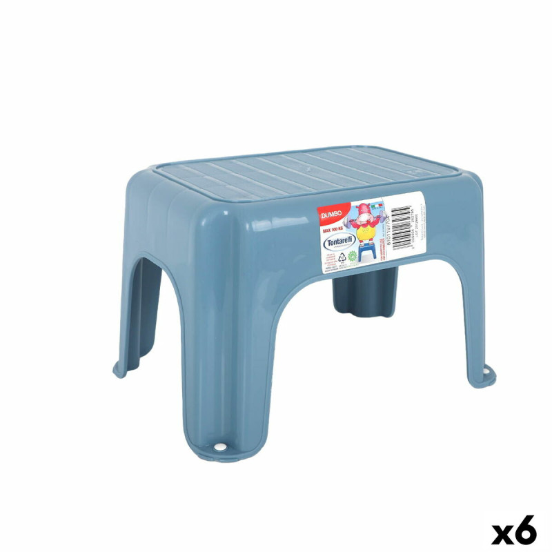 Taburete Tontarelli Dumbo Azul 29 x 21 x 18 cm (6 Unidades) Taburete Tontarelli Dumbo Azul 29 x 21 x 18 cm (6 Unidades)