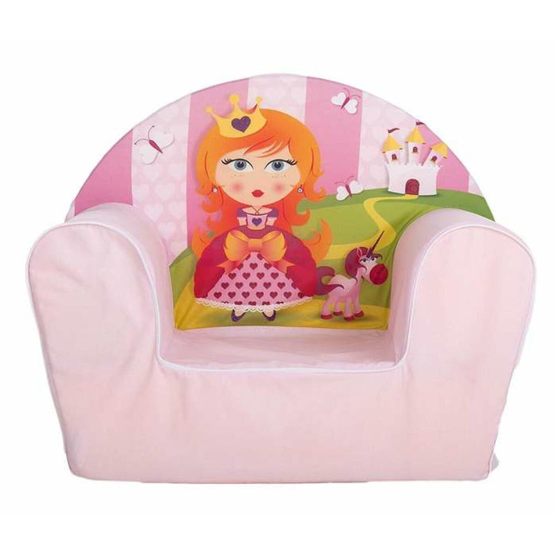 Sillón Infantil Princesa Rosa 44 x 34 x 53 cm Sillón Infantil Princesa Rosa 44 x 34 x 53 cm