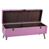 Banqueta DKD Home Decor 8424001565399 Multicolor Fucsia Metal Madera M