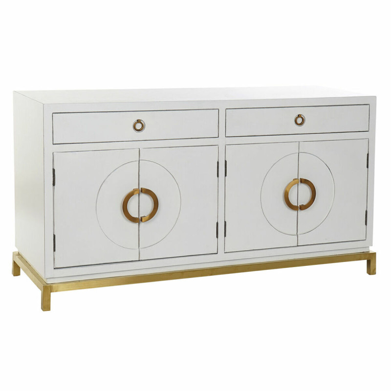 Aparador DKD Home Decor Kamakura Blanco Dorado Metal Álamo 150 x 50 x