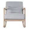 Sillón DKD Home Decor MB-179429 Gris Natural Gris claro Madera de cau