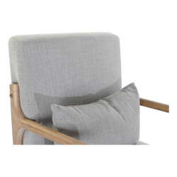 Sillón DKD Home Decor MB-179429 Gris Natural Gris claro Madera de cau