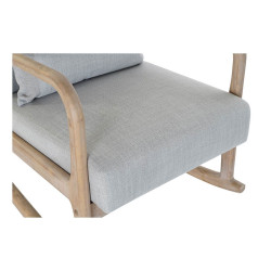 Sillón DKD Home Decor MB-179429 Gris Natural Gris claro Madera de cau
