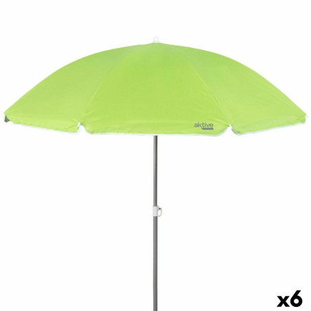 Sombrilla Aktive Aluminio Poliéster 170T 220 x 212 x 220 cm (6 Unidad
