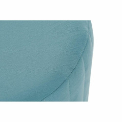 Banqueta DKD Home Decor 8424001829804 Azul Dorado Metal Terciopelo (90