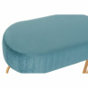 Banqueta DKD Home Decor 8424001829804 Azul Dorado Metal Terciopelo (90