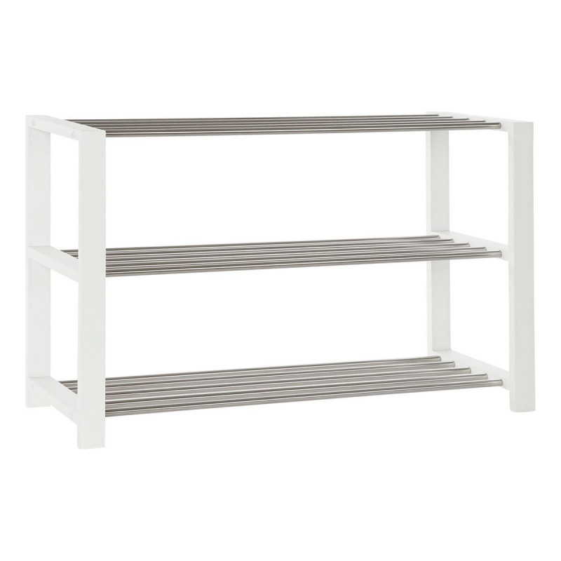 Zapatero DKD Home Decor 8424001835041 Blanco Multicolor Plateado Mader