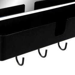Perchero de Pared DKD Home Decor Negro Metal Loft 40 x 9 x 72 cm (1 un