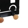 Perchero para Puertas DKD Home Decor 8424001835546 Tren Blanco Negro M