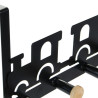 Perchero para Puertas DKD Home Decor 8424001835546 Tren Blanco Negro M