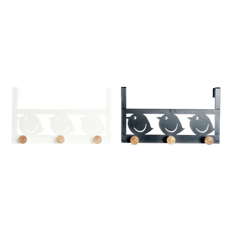 Perchero para Puertas DKD Home Decor 8424001835553 Pájaros Blanco Neg Perchero para Puertas DKD Home Decor 8424001835553 Pájaros Blanco Neg