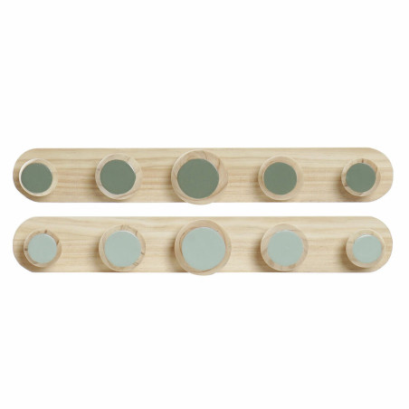 Perchero de Pared DKD Home Decor Plástico Madera MDF Tropical 48 x 6