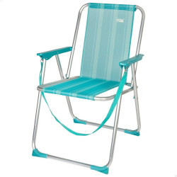 Silla Plegable Aktive Mediterranean Turquesa 44 x 76 x 45 cm (4 Unidad