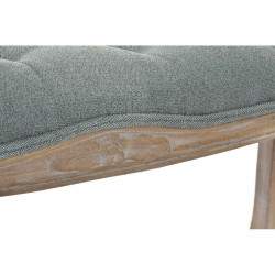 Banqueta DKD Home Decor  Gris Natural Madera Poliéster Gris oscuro (1