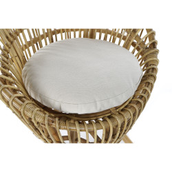 Sillón DKD Home Decor 8424001750092 Natural Algodón Blanco Ratán (7