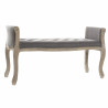 Banqueta DKD Home Decor  Natural Gris oscuro Madera de caucho Lienzo 1