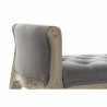 Banqueta DKD Home Decor  Natural Gris oscuro Madera de caucho Lienzo 1