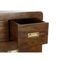 Cómoda DKD Home Decor Marrón Dorado Acacia Natural Colonial 110 x 40