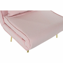 Sofá Cama DKD Home Decor 8424001799510 Multicolor Rosa claro Metal Mo