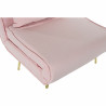 Sofá Cama DKD Home Decor 8424001799510 Multicolor Rosa claro Metal Mo
