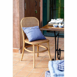 Silla de Comedor DKD Home Decor Multicolor Natural 48 x 45 x 85 cm 44