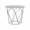 Mesa auxiliar DKD Home Decor Negro Metal Cristal Dorado (70 x 70 x 60