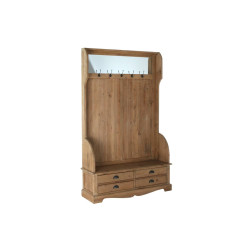 Recibidor DKD Home Decor Marrón Negro Multicolor Madera Pino Espejo 1