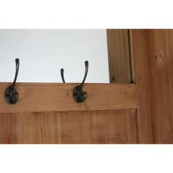 Recibidor DKD Home Decor Marrón Negro Multicolor Madera Pino Espejo 1