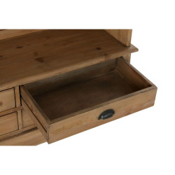 Recibidor DKD Home Decor Marrón Negro Multicolor Madera Pino Espejo 1