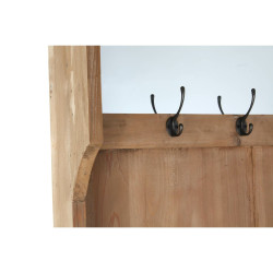 Recibidor DKD Home Decor Marrón Negro Multicolor Madera Pino Espejo 1