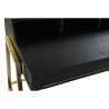 Escritorio DKD Home Decor Negro Metal Dorado Madera de mango (125 x 74