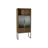 Armario DKD Home Decor Negro Madera Metal Cristal (70 x 34.5 x 160 cm)