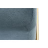 Banqueta DKD Home Decor  Espuma Azul Dorado Metal Poliéster Terciopel