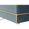 Banqueta DKD Home Decor  Espuma Azul Dorado Metal Poliéster Terciopel
