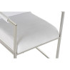 Silla DKD Home Decor Poliéster Acero Blanco (56 x 68 x 92 cm)