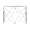 Consola DKD Home Decor Blanco Plateado Metal Mármol 100 x 33 x 78 cm
