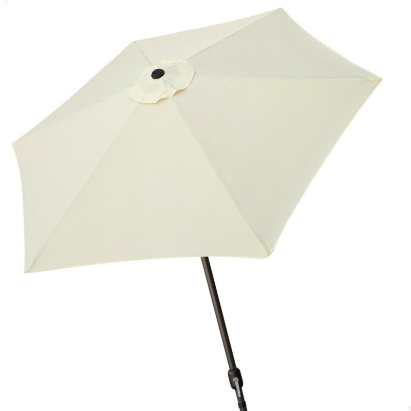 Sombrilla Aktive 270 x 235,5 x 270 cm Ø 270 cm Acero Aluminio Crema Sombrilla Aktive 270 x 235,5 x 270 cm Ø 270 cm Acero Aluminio Crema