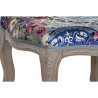 Banqueta DKD Home Decor  Abeto Poliéster Multicolor (58 x 47,5 x 41 c
