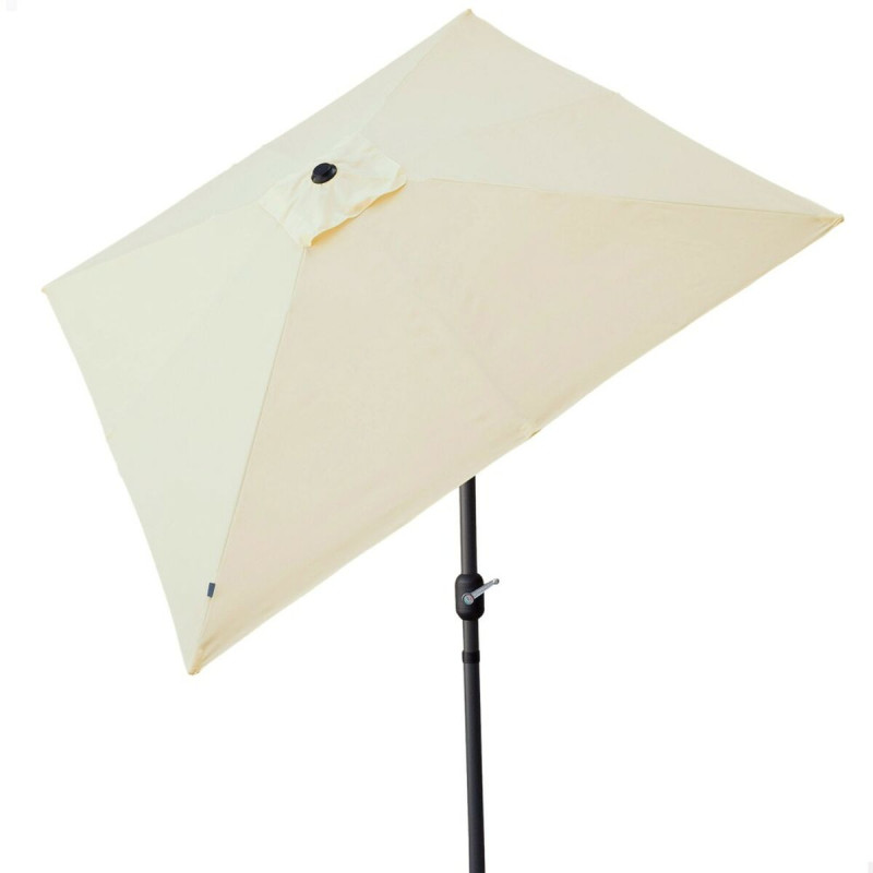 Sombrilla Aktive 300 x 269 x 300 cm Acero Aluminio Crema Sombrilla Aktive 300 x 269 x 300 cm Acero Aluminio Crema