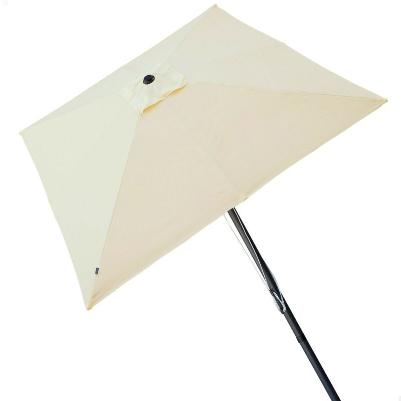 Sombrilla Aktive 270 x 261 x 270 cm Acero Aluminio Crema Sombrilla Aktive 270 x 261 x 270 cm Acero Aluminio Crema