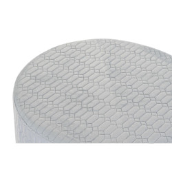 Reposapiés DKD Home Decor Poliéster Azul cielo Esponja Madera MDF (5