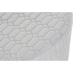Reposapiés DKD Home Decor Poliéster Azul cielo Esponja Madera MDF (5