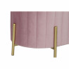 Banqueta DKD Home Decor  Rosa Dorado Metal Poliéster Terciopelo (123