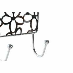 Perchero para Puertas DKD Home Decor Plateado Metal Plástico Flores 3