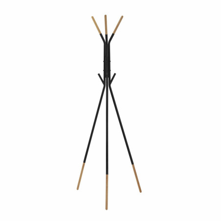 Perchero de Pie DKD Home Decor Negro Natural Acero Plástico Loft 65 x